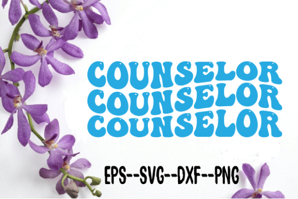 Counselor New Wavy Retro SVG