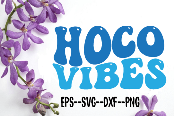 HOCO VIBES New Wavy Retro SVG: Graphics for Crafts & Creative Publishing