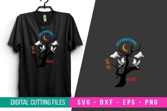 Internation Day of Peace SVG T-shirt Graphics for Crafts