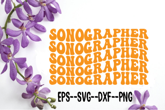 Sonographer. New Wavy Retro Svg