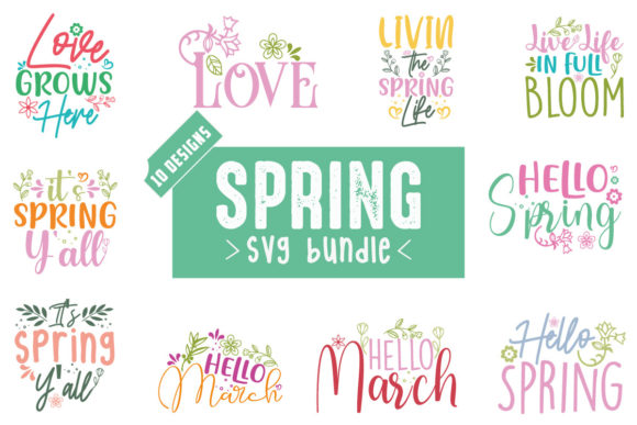 Spring SVG Bundle Vol.4: Graphics for Crafts