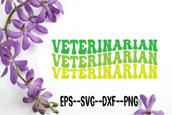 Veterinarian New Wavy Retro SVG: Crafts & Graphics for Handmade Brands